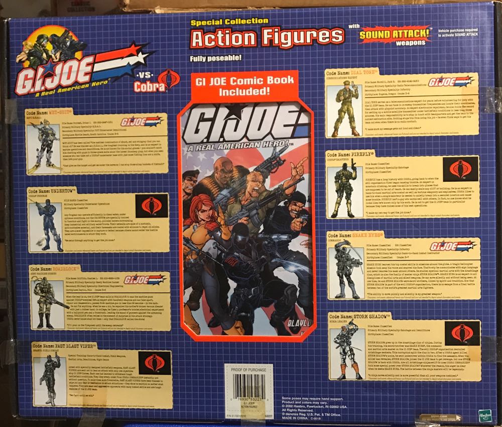 G.I. Joe Special Collection Action Figures With Spud Attack! Weapons - Hasbro (G.I. Joe vs. Cobra) action figure collectible [Barcode 076930532270] - Main Image 2
