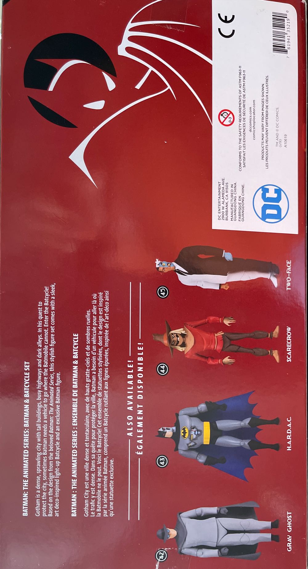 Batman & Batcycle - DC Direct (Batman: The Animated Series) action figure collectible [Barcode 761941352190] - Main Image 3