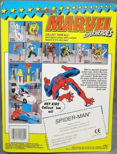 Marvel Super Heroes Spider-Man- Web Suction Hands - Toybiz action figure collectible - Main Image 2