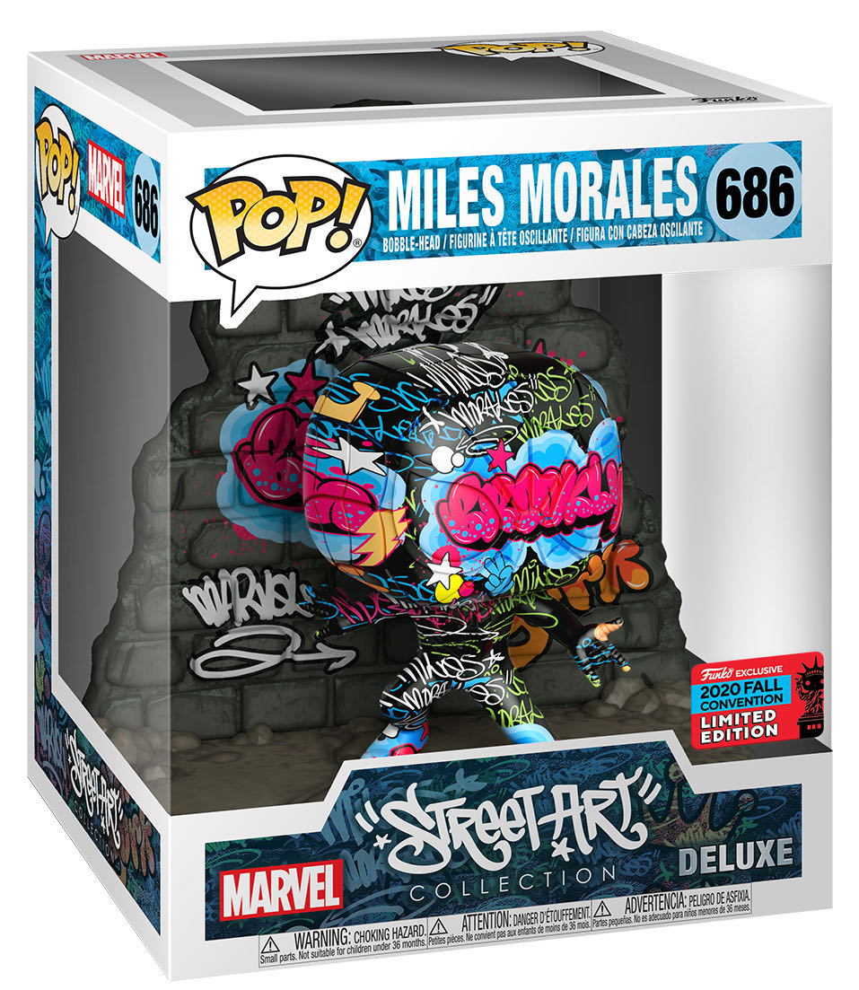 Miles Morales (Street Art Collection) 686 Fall Convention 2020  action figure collectible [Barcode 889698495431] - Main Image 2