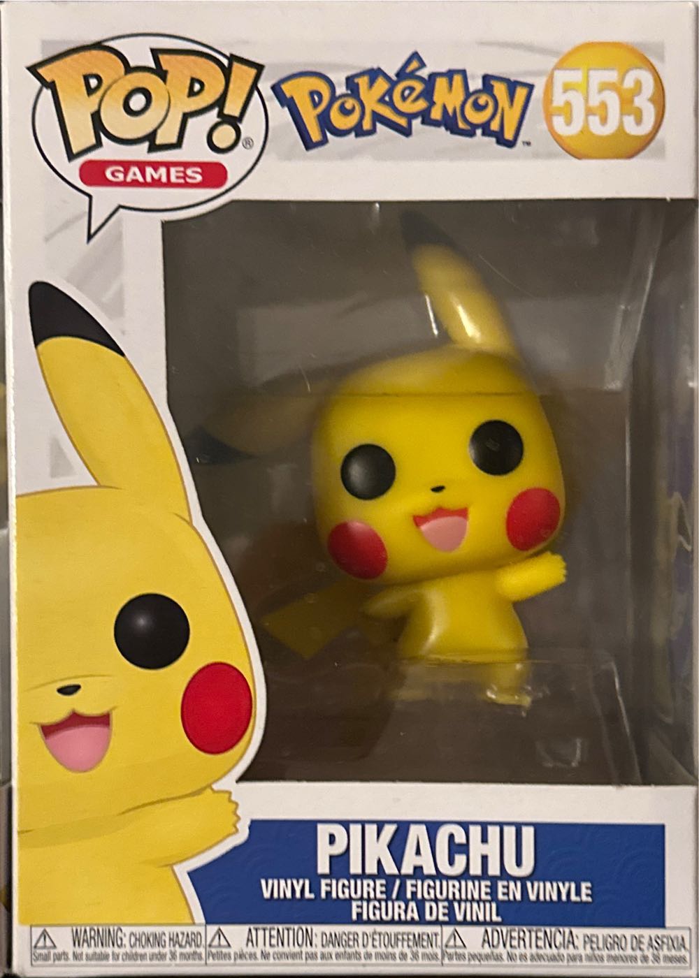 Pokémon: Waving Pikachu Vinyl Figure # 553  action figure collectible [Barcode 889698432634] - Main Image 2