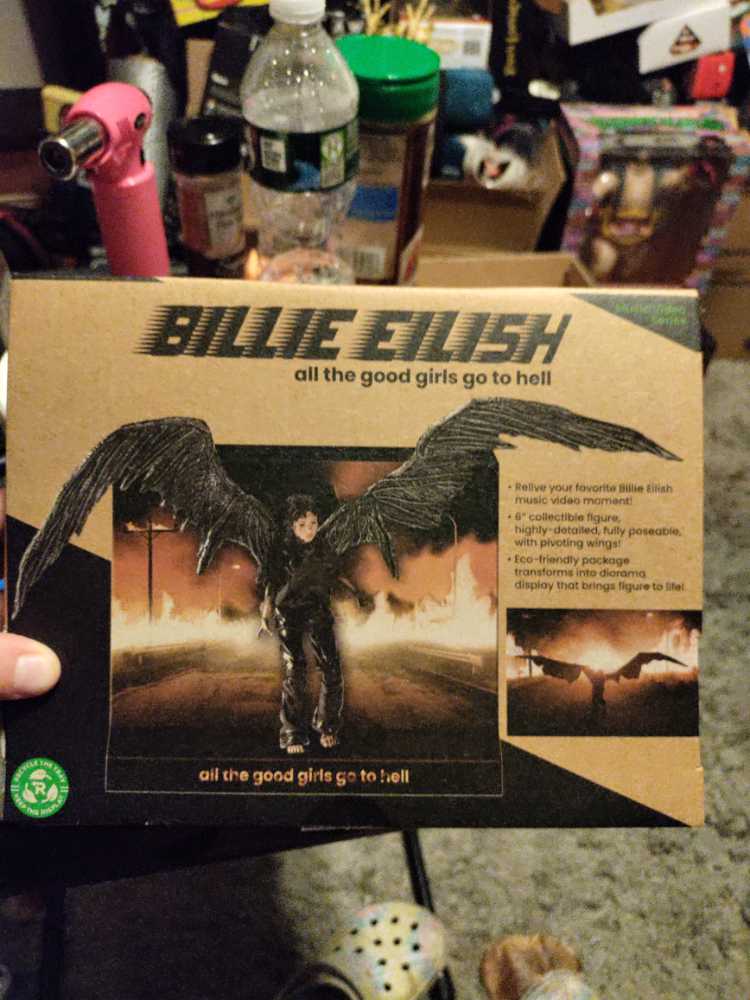 Billie Eilish: Playmates All The Good Girls Go To Hell - Billie Eilish (Loose) - Playmates action figure collectible [Barcode 043377563112] - Main Image 2