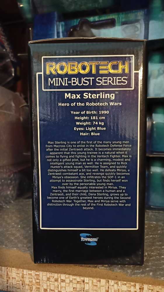 Robotech Mini Bust Séries Max Sterling - Toynami action figure collectible [Barcode 816355003241] - Main Image 2