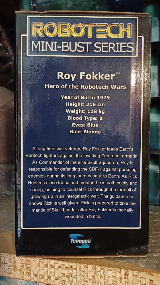 Robotech Mini Bust Series Roy Fokker - Toynami action figure collectible [Barcode 816355003234] - Main Image 2