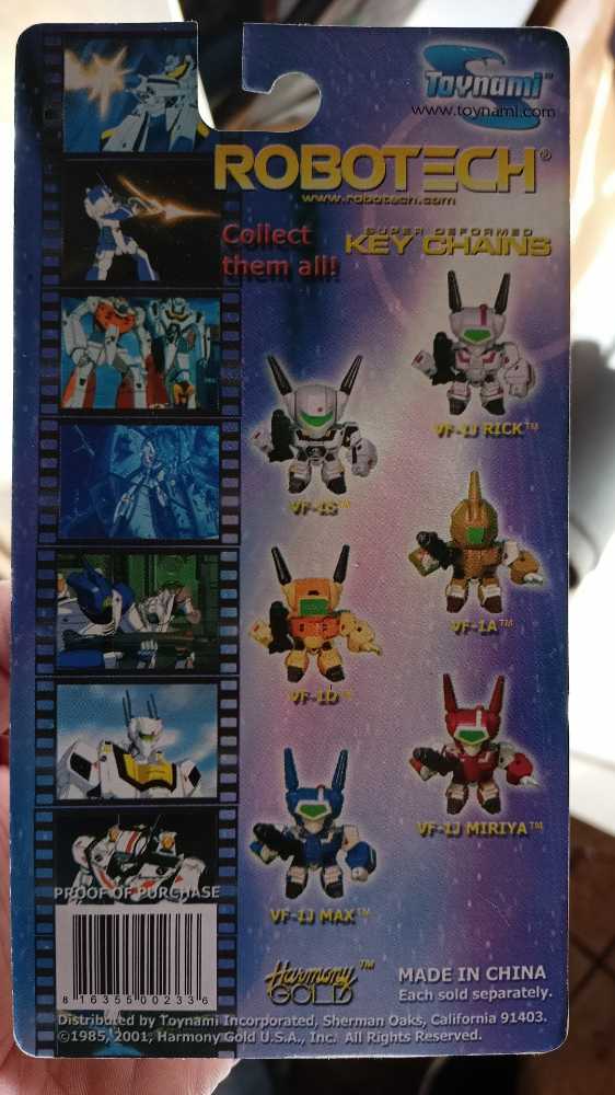 Robotech VF-1S Super Deformed Key Chains - Toynami action figure collectible [Barcode 816355002336] - Main Image 2