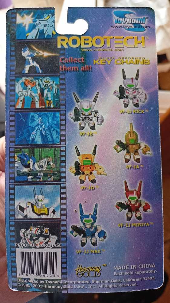 Robotech VF-1J Max Super Deformed Key Chains - Toynami action figure collectible [Barcode 816355002350] - Main Image 2
