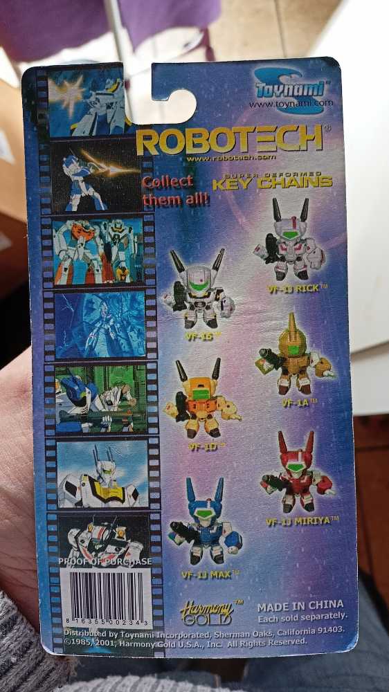 Robotech VF-1D Super Deformed Key Chains - Toynami action figure collectible [Barcode 816355002343] - Main Image 2