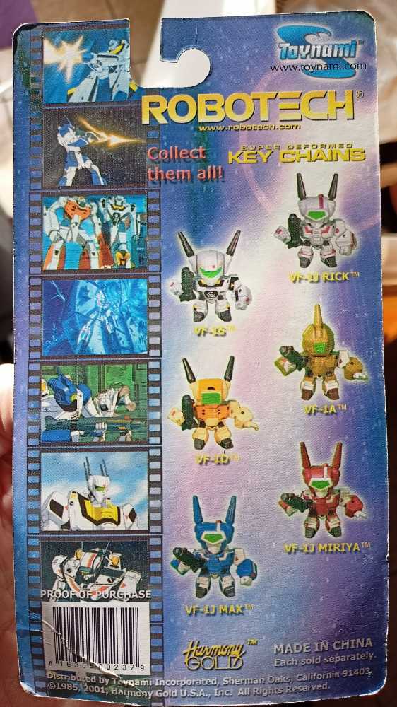 Robotech VF-1A Std Super Deformed Key Chains - Toynami action figure collectible [Barcode 816355002329] - Main Image 2