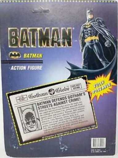 Kidz Biz DC Vintage 1989 Batman 8 Inch Retro Mego Action Figure Rare MOC  (Batman) action figure collectible [Barcode 9312260742257] - Main Image 4