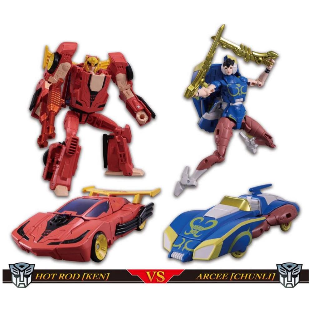 Hot Rod (Ken) Vs Arcee (Chun-li)  (Street Fighter II X Transformers) action figure collectible [Barcode 4904810108665] - Main Image 4