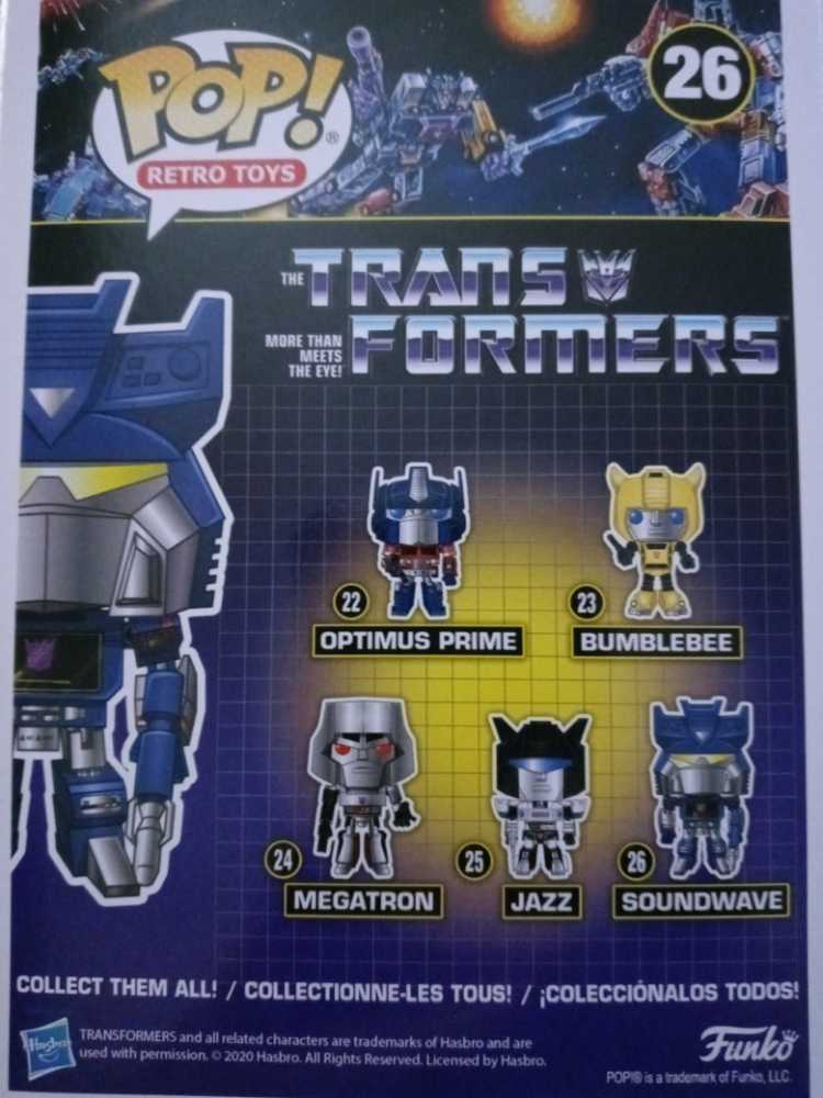 Funko Transformers #26 Soundwave - Funko (Transformers) action figure collectible [Barcode 889698509695] - Main Image 3