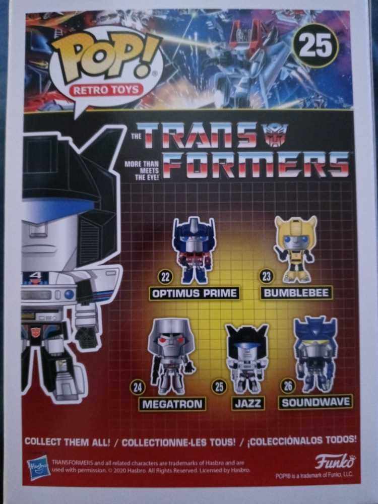Funko Pop Transformers Jazz - Funko (Transformers) action figure collectible [Barcode 889698509688] - Main Image 3