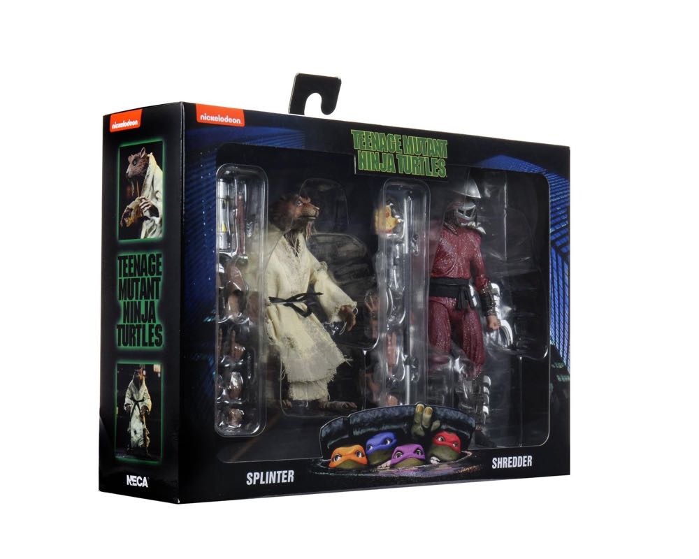 NECA- TMNT Splinter / Shredder 2 Pack Neca - Neca / Reel Toys (Teenage Mustant Ninja Turtles) action figure collectible [Barcode 634482541302] - Main Image 2