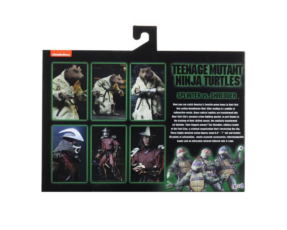 NECA- TMNT Splinter / Shredder 2 Pack Neca - Neca / Reel Toys (Teenage Mustant Ninja Turtles) action figure collectible [Barcode 634482541302] - Main Image 4