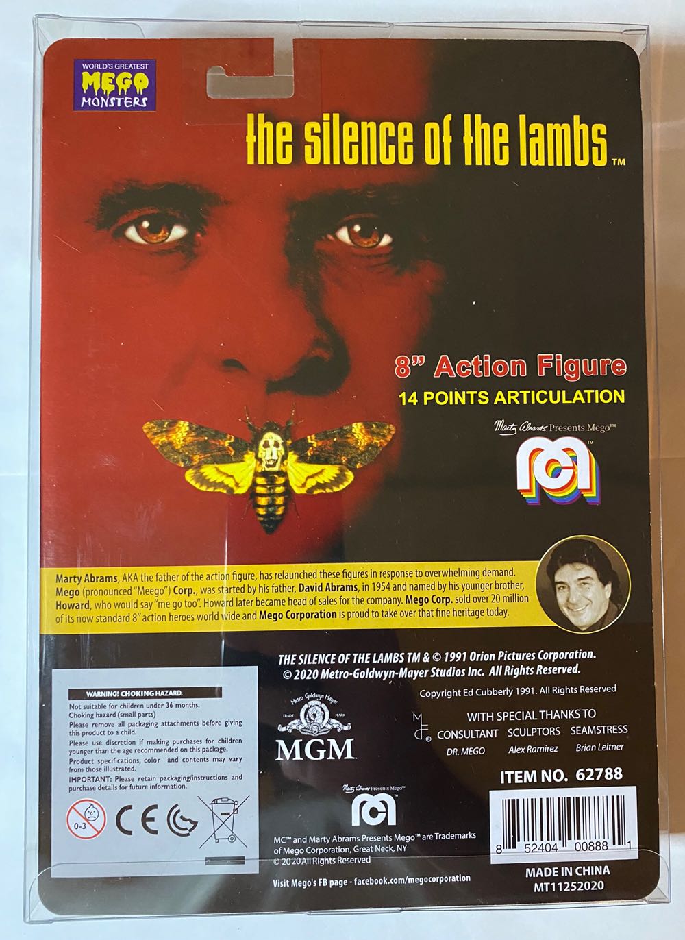 HANNIBAL LECTER (Straight Jacket) - Mego (The Silence of the Lambs) action figure collectible [Barcode 852404008881] - Main Image 2