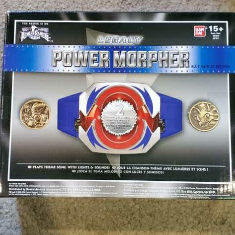 Mighty Morphin Power Rangers The Movie Power Morpher Blue Ranger - Bandai America (Legacy Mighty Morphin Power Rangers Movie Morpher) action figure collectible [Barcode 8471672137738] - Main Image 2