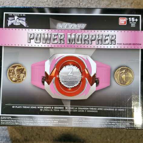 Mighty Morphin Power Rangers The Movie Power Morpher - Pink Ranger - Bandai America (Legacy Mighty Morphin Power Rangers Movie Morpher) action figure collectible [Barcode 045557976194] - Main Image 2
