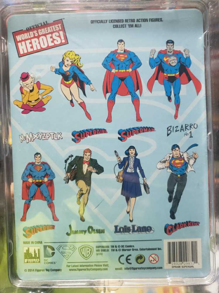 Official Worlds Greatest Heroes Supergirl - Figures Toy Company (Superfriends/Legion of Doom) action figure collectible [Barcode 728028298321] - Main Image 2