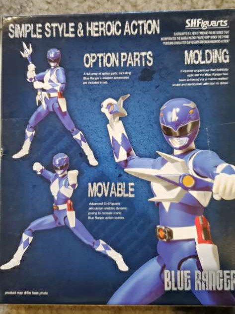 Blue Ranger - Bandai Tamashii Nations (Mighty Morphin Power Rangers) action figure collectible [Barcode 4543112820303] - Main Image 2