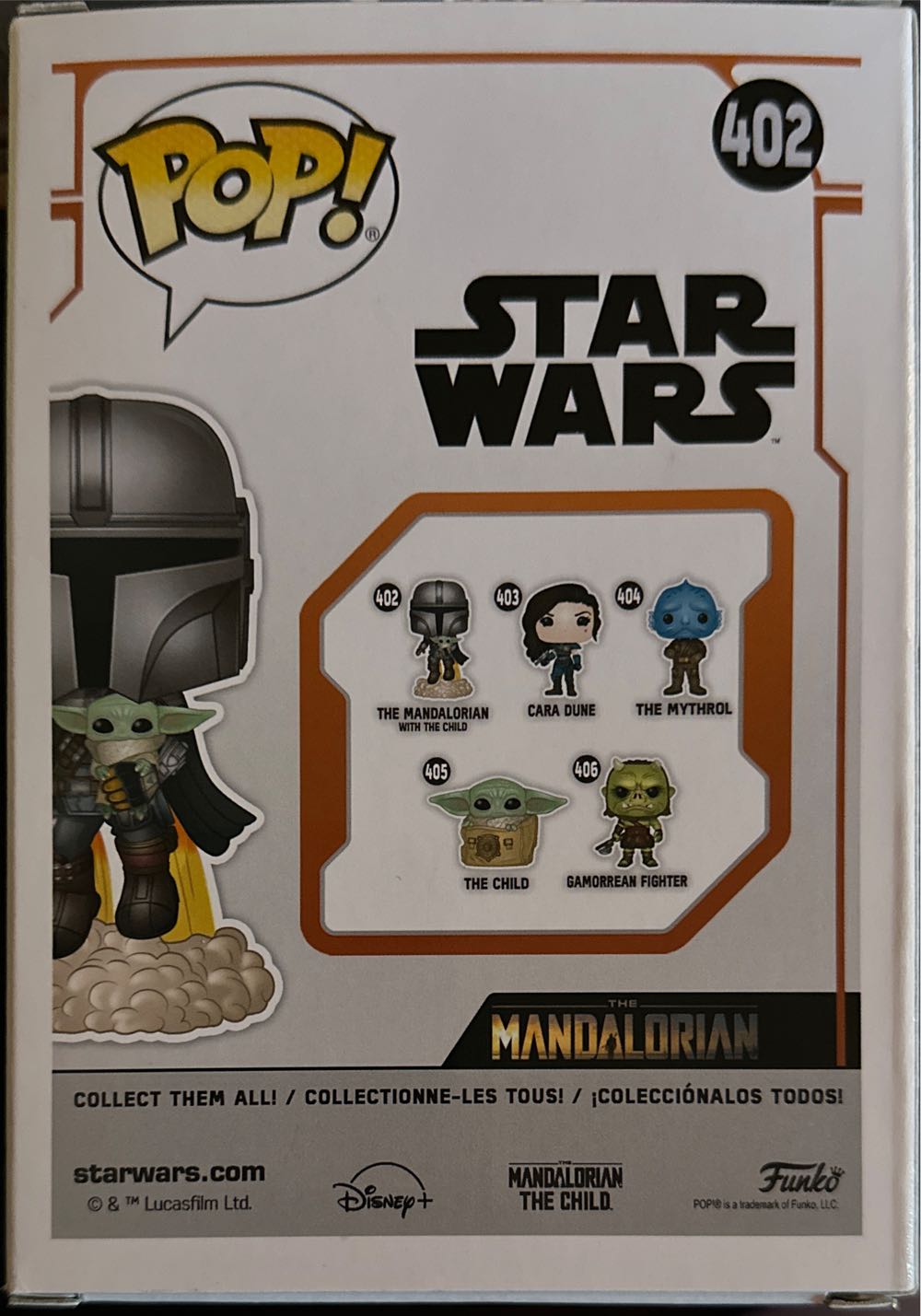 Mandalorian With The Child - Funko (Star Wars) action figure collectible [Barcode 889698509596] - Main Image 3
