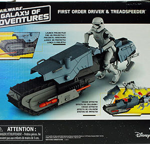 First Order Driver And Treadspeeder - Disney / Hasbro (Star Wars Galaxy of Adventures) action figure collectible [Barcode 630509867653] - Main Image 3
