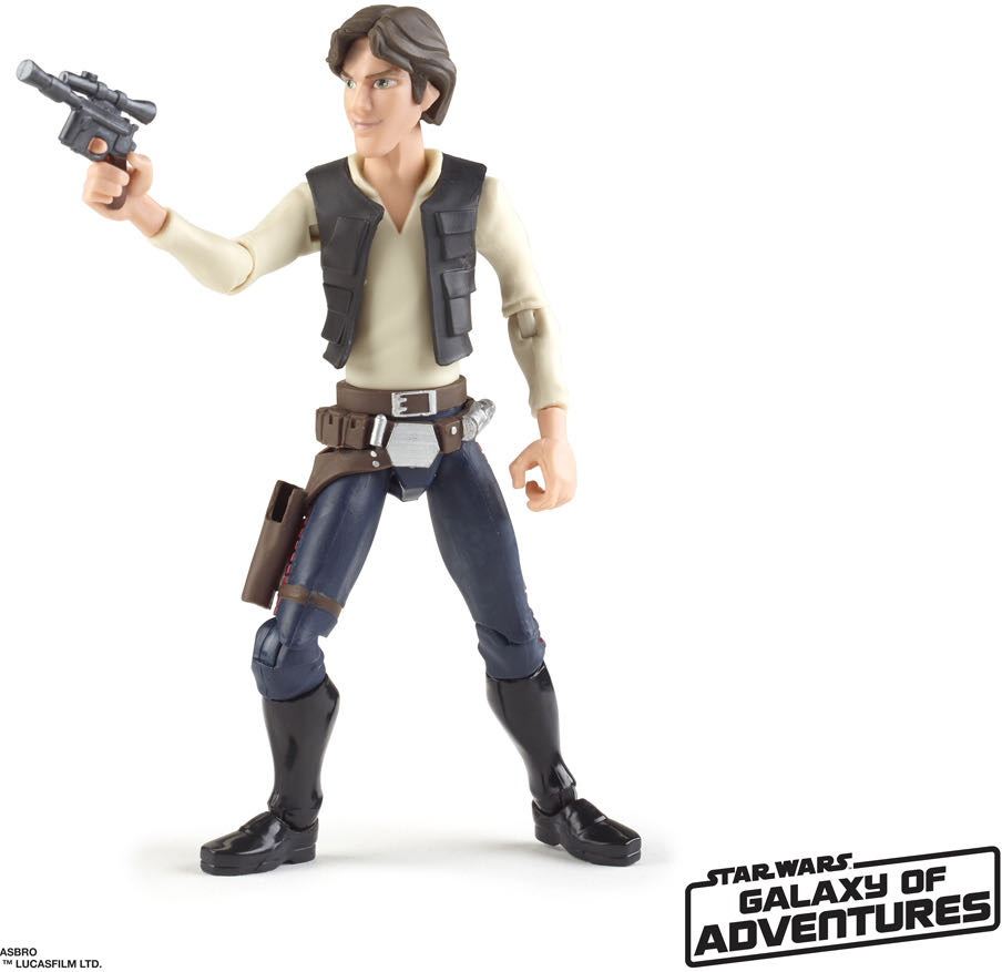 Han Solo - Disney / Hasbro (Galaxy of Adventure 5” 2019) action figure collectible [Barcode 630509867462] - Main Image 4