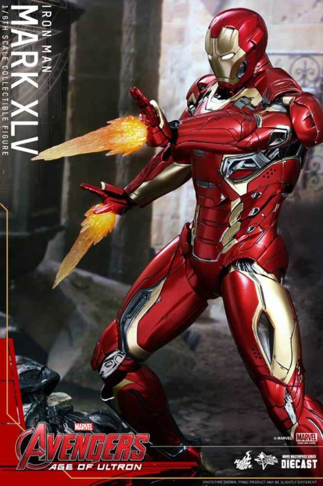 Mark XLV Iron Man  - Hot Toys (Avengers Age Of Ultron) action figure collectible [Barcode 4897011177137] - Main Image 4