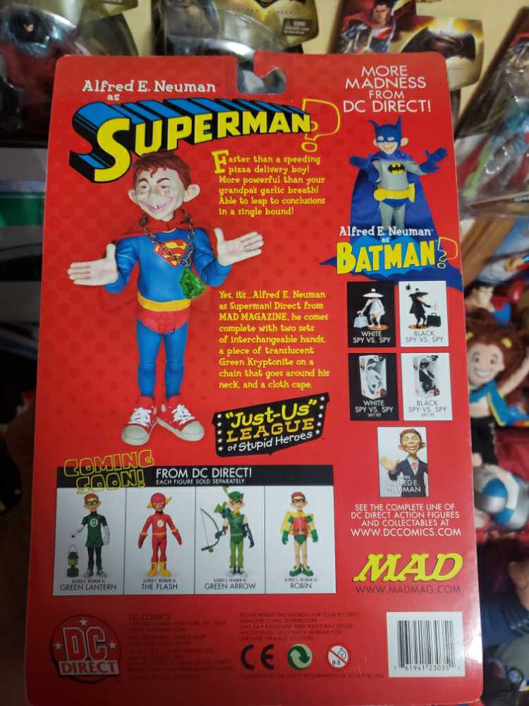 Mad Alfred E. Newman As Superman - DC Direct action figure collectible [Barcode 761941230351] - Main Image 2