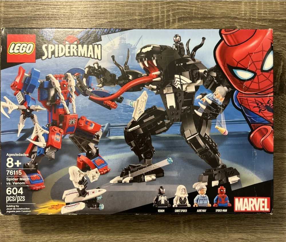 Lego Super Heroes Marvel Spider Mech Vs. Venom 76115 Action Toy Building Kit With Web Shooter And Gripping Toy Claw Includes Spider-man Minifigures Venom And Ghost Spider 604 Pieces - Lego (Lego) action figure collectible [Barcode 673419302913] - Main Image 2