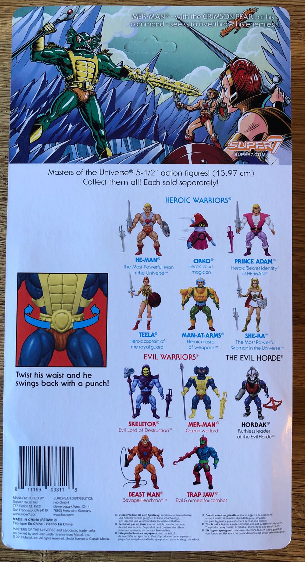 Mer-Man Super 7 - Super7 (Masters Of The Universe) action figure collectible [Barcode 811169033118] - Main Image 2