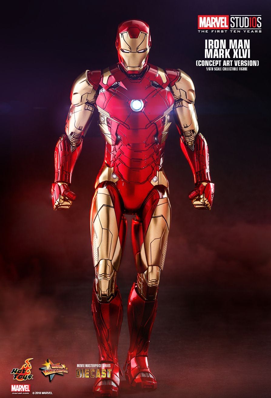 Hot Toys Iron Man MK XLVI (Concept Art) - Hot Toys (Iron Man) action figure collectible [Barcode 4897011186320] - Main Image 3