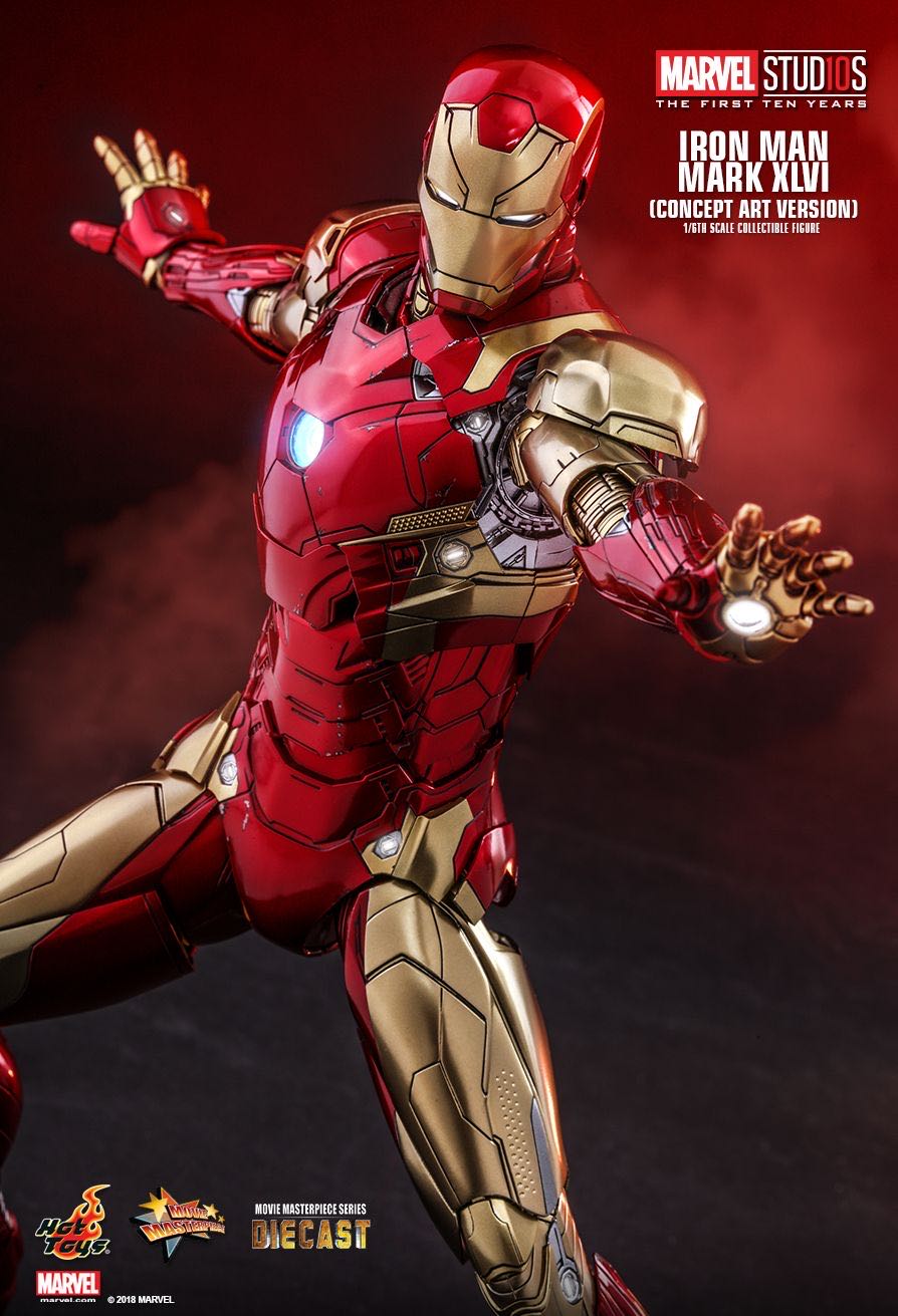 Hot Toys Iron Man MK XLVI (Concept Art) - Hot Toys (Iron Man) action figure collectible [Barcode 4897011186320] - Main Image 4