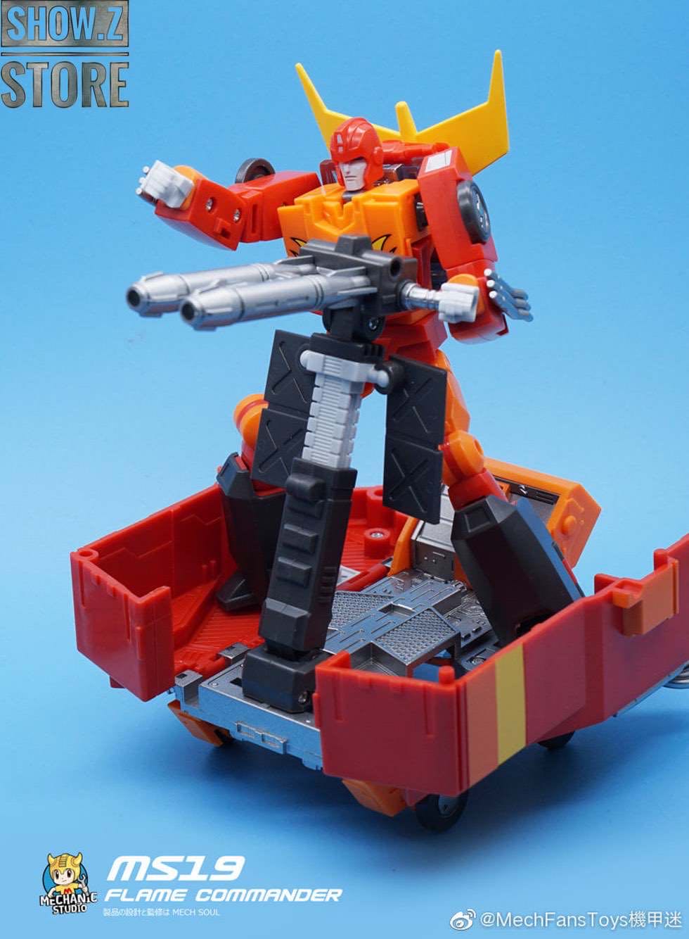 Flame Commander (Rodimus Prime) - Mechanic Studio (The Transformers) action figure collectible - Main Image 2