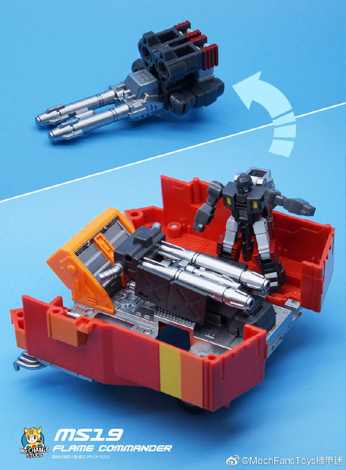 Flame Commander (Rodimus Prime) - Mechanic Studio (The Transformers) action figure collectible - Main Image 3