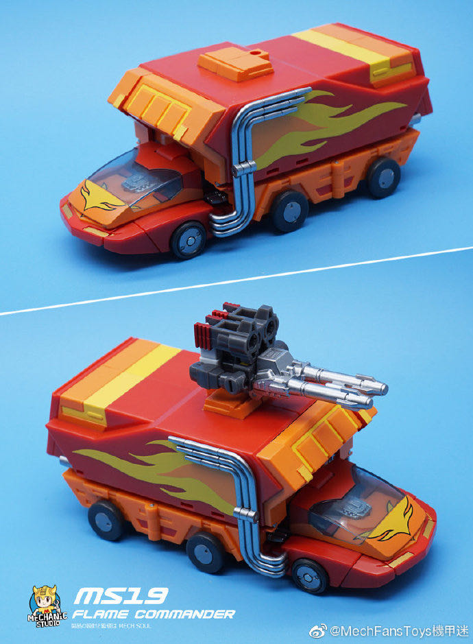 Flame Commander (Rodimus Prime) - Mechanic Studio (The Transformers) action figure collectible - Main Image 4
