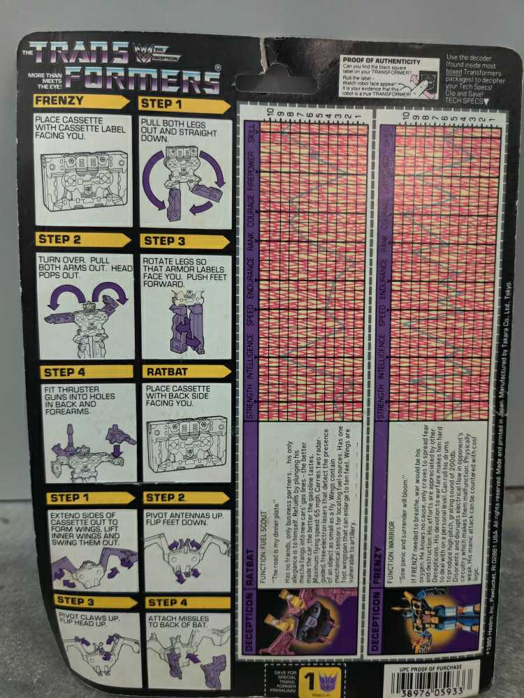 Decepticon: Ratbat & Frenzy 2-Pack - Unknown (The Transformers) action figure collectible [Barcode 038976059333] - Main Image 2