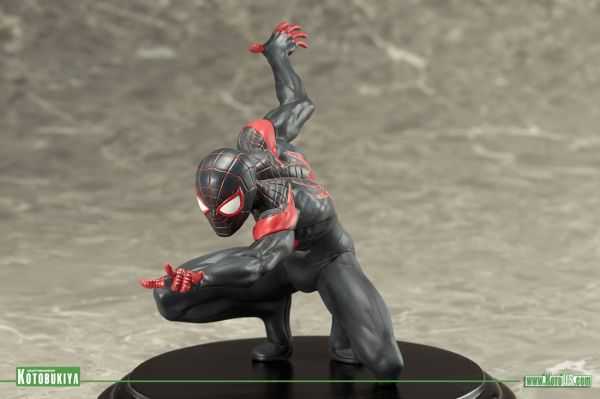 Marvel Spiderman Miles Morales - Kotobukiya (Marvel Now! Spider-Verse) action figure collectible [Barcode 190526000384] - Main Image 4