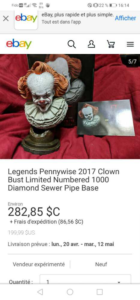 pennywise bust - Diamond Select (horreur) action figure collectible - Main Image 4