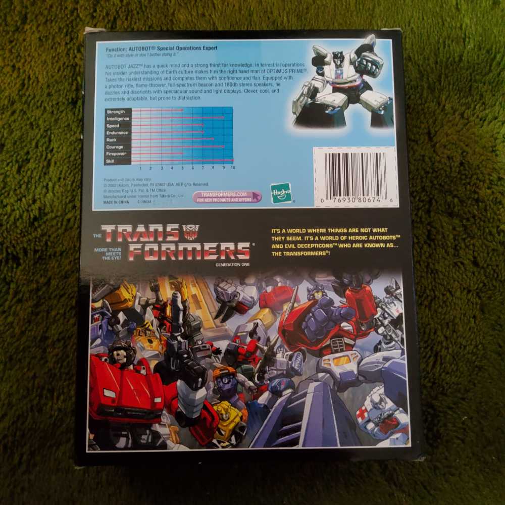 Transformers G1 - Jazz - Hasbro (The Transformers) action figure collectible [Barcode 076930806746] - Main Image 2