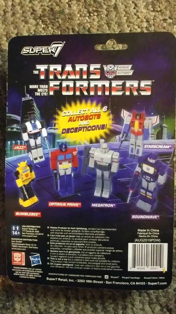 Jazz - Super7 (The Transformers) action figure collectible [Barcode 840049800410] - Main Image 2