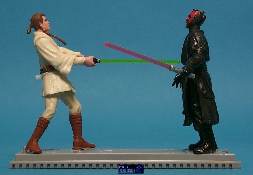 Darth Maul VS. Obi-Wan Kenobi (The Final Lightsaber Duel) - Hasbro (Episode I (Multipacks)) action figure collectible [Barcode 076930845226] - Main Image 4