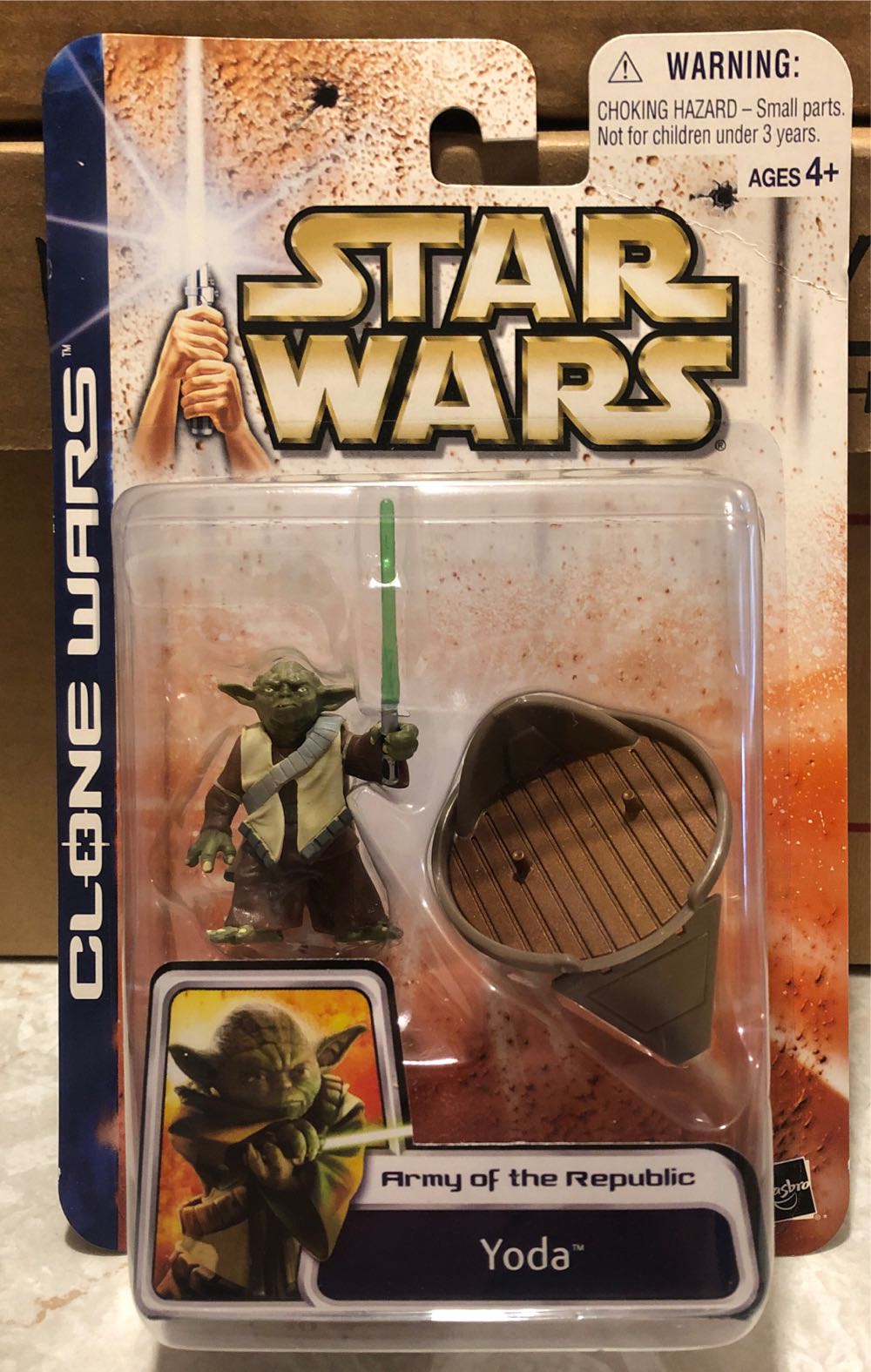 Yoda - Star Wars (Clone Wars) - Hasbro (Star Wars) action figure collectible [Barcode 076930848289] - Main Image 2