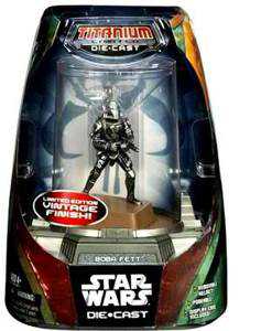 Boba Fett - Titanium Series - Die Cast - Hasbro (Titanium Die-Cast Series) action figure collectible [Barcode 653569120575] - Main Image 1