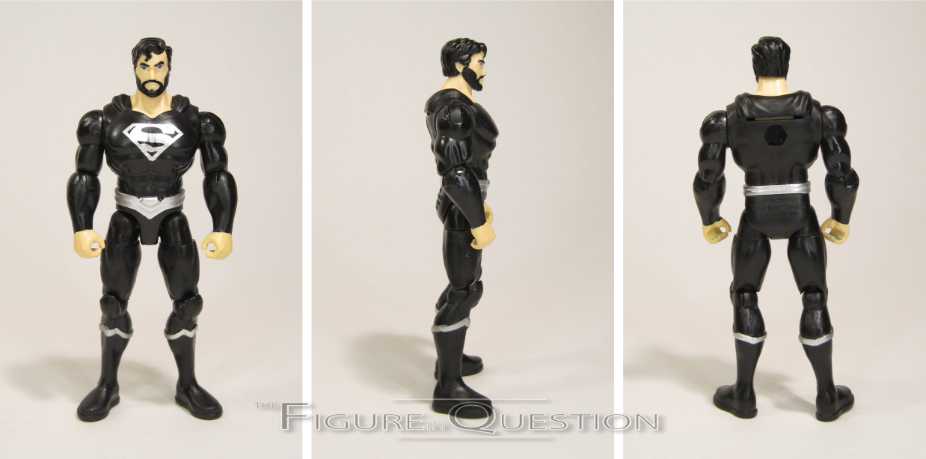 Spinmaster Heroes Unite DC Comics Heroes Unite Series SUPERMAN BLACK COSTUME - Spin Master (DC Heroes Unite) action figure collectible [Barcode 778988299456] - Main Image 3