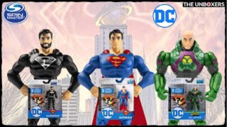 Spinmaster Heroes Unite DC Comics Heroes Unite Series SUPERMAN BLACK COSTUME - Spin Master (DC Heroes Unite) action figure collectible [Barcode 778988299456] - Main Image 4