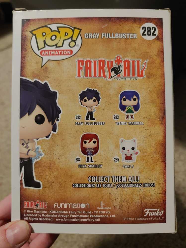 Gray Fullbuster (282) - Funko Pop (Fairy Tail) action figure collectible [Barcode 889698143806] - Main Image 2