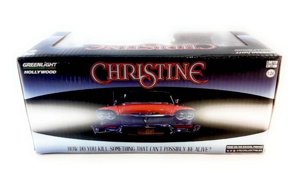 GreenLight Hollywood 1:24 CHRISTINE 1958 Plymouth Fury Die-cast (Green Chase) - GreenLight LLC (Christine) action figure collectible [Barcode 819725022255] - Main Image 3