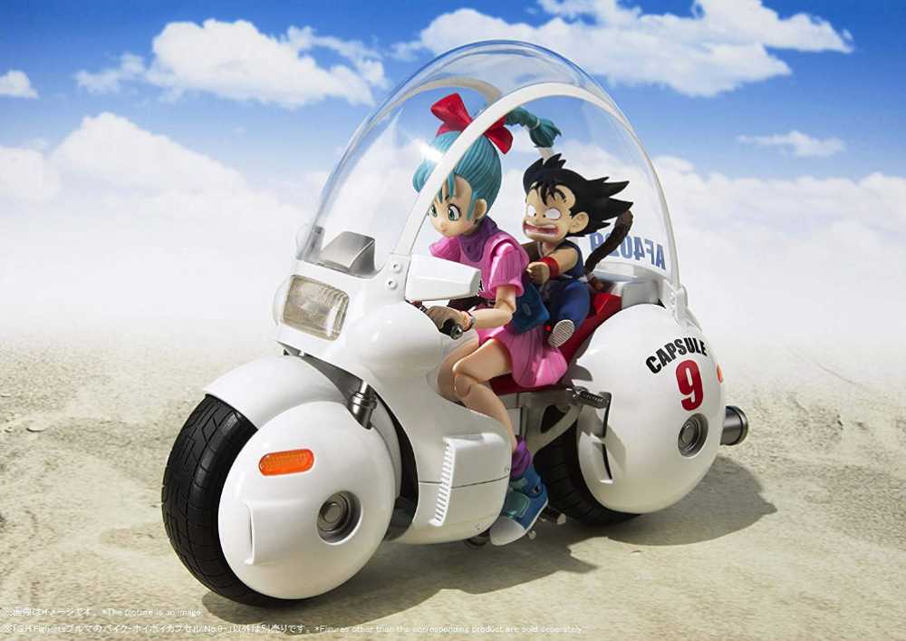 BULMA’S MOTORCYCLE HOIPOI Nº 9 & KID GOKU - Tamashii Nations - Bandai Spirits (Dragon Ball) action figure collectible [Barcode 4573102587398] - Main Image 2