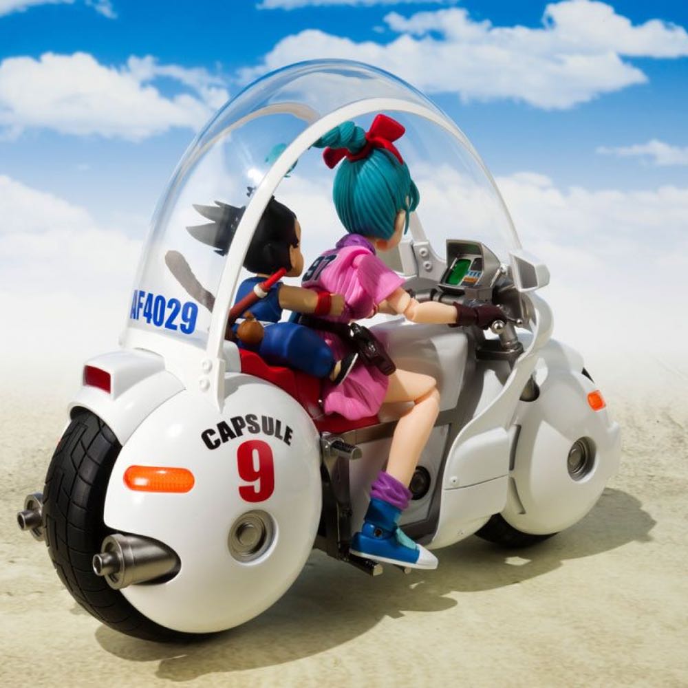 BULMA’S MOTORCYCLE HOIPOI Nº 9 & KID GOKU - Tamashii Nations - Bandai Spirits (Dragon Ball) action figure collectible [Barcode 4573102587398] - Main Image 3