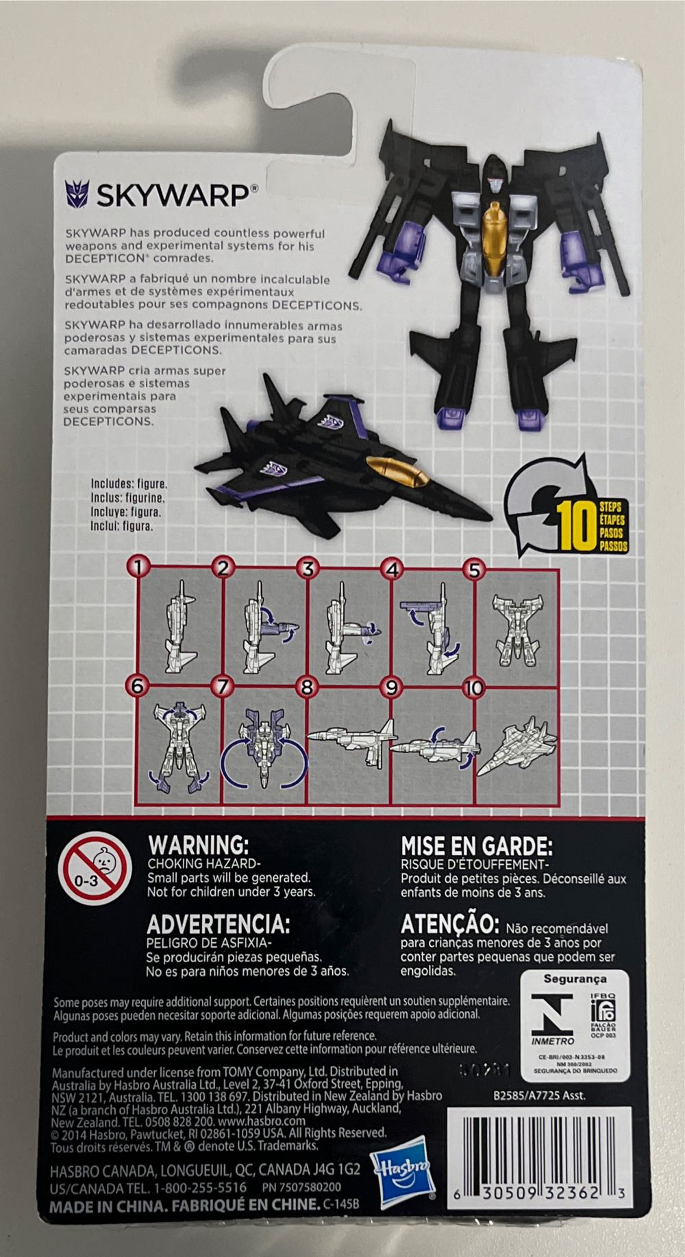 Skywarp - Hasbro (Transformers: Market Six) action figure collectible [Barcode 630509323623] - Main Image 2